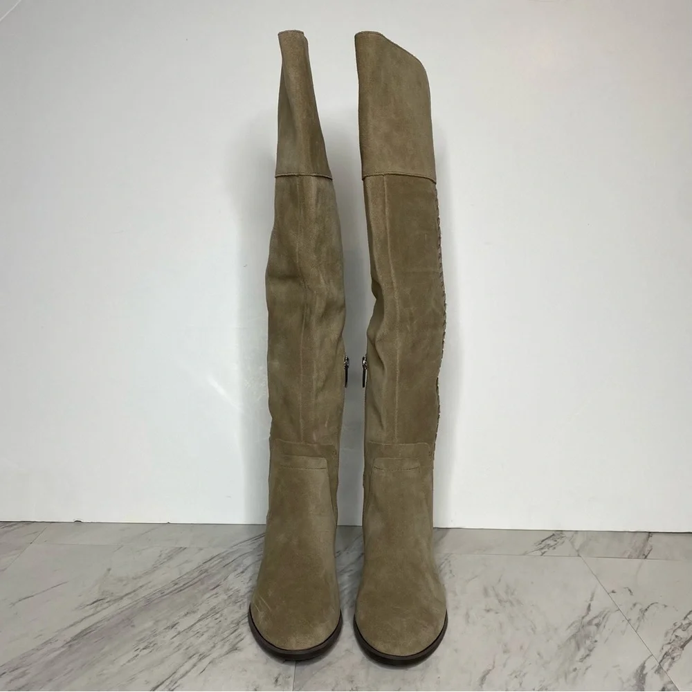 New! Vince Camuto Tan Kreston Over The Knee Boot 5 1/2 M